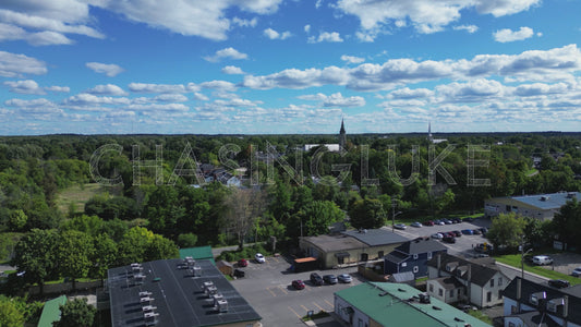 Slow Reverse Aerial Over Perth’s Historic Industrial Zone