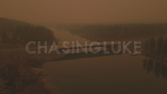 Orbit Around Yellowknife River Bridge in Wildfire Smoke