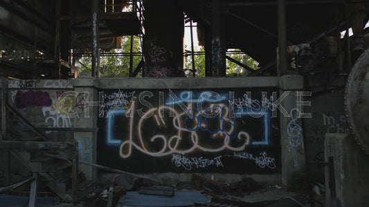 Reverse Flythrough of Ptarmigan Mine Graffiti and Ruins