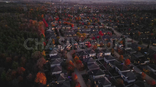 Bridlewood Kanata Descent with Fall Colours at Dusk