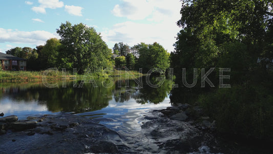 Backlit Pullback Under Red Bridge Silhouette Over Tay River