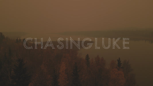 Drone Approaches Yellowknife River Mouth Obscured by Wildfire Smoke