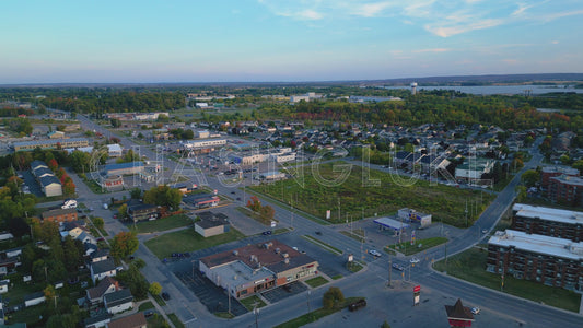 Reverse Flyover From McNab Street, Madawaska Blvd and Chats Haven